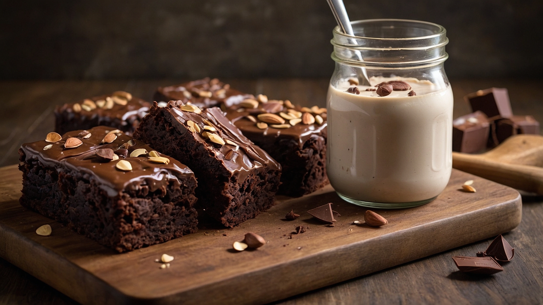"Delicious Prime Bites Protein Brownies fresh out of the oven, showcasing the fudgy texture and ingredients like almond flour and cocoa powder."