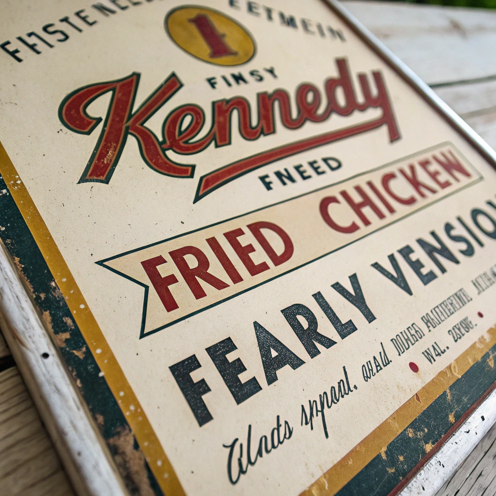 Vintage advertisement of Kennedy Fried Chicken
